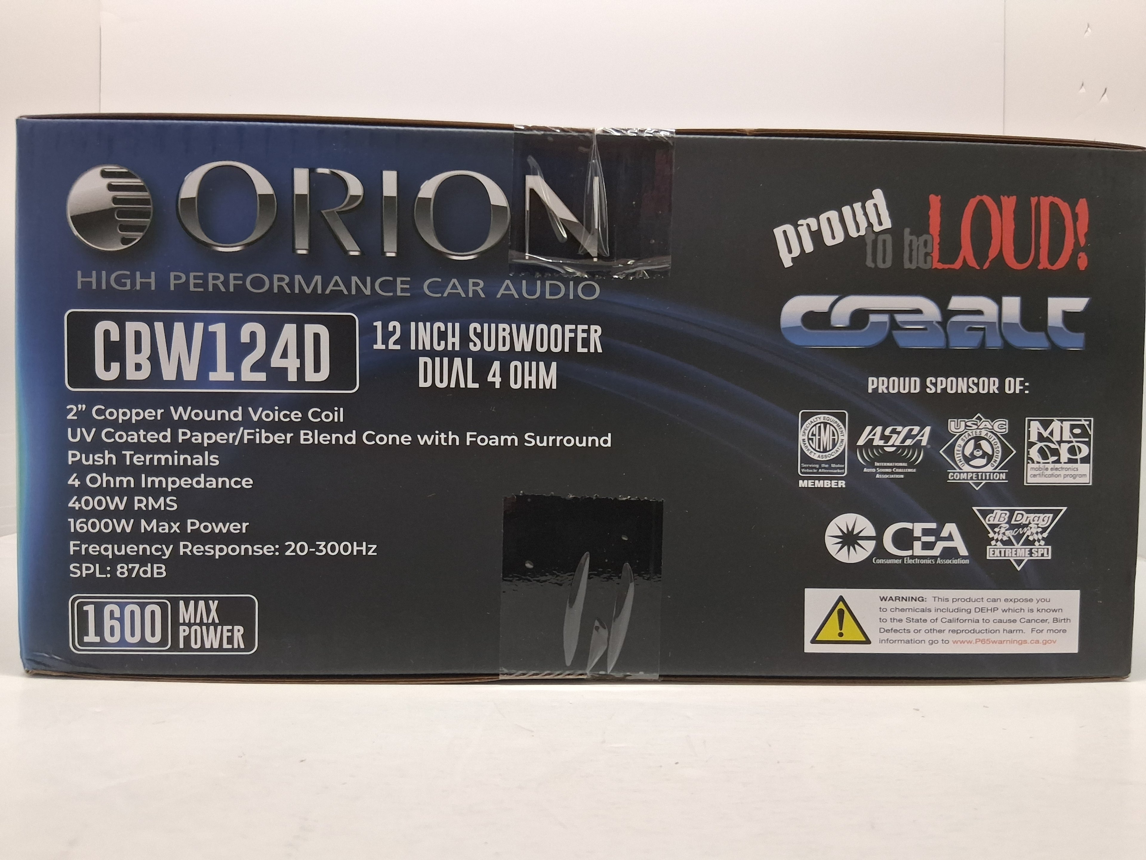 Orion Cobalt CBW 124D 12" Subwoofer