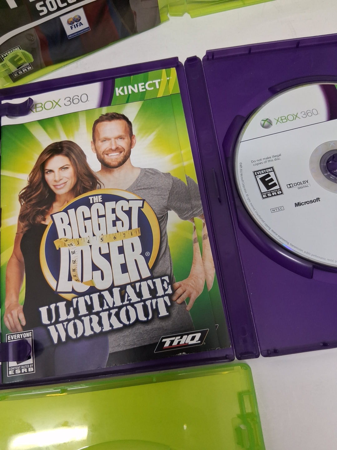 Xbox 360 Lot Of 5 Games, NFL MADDEN 08, 16, 25, Fifa 07 Soccer, The Biggest...