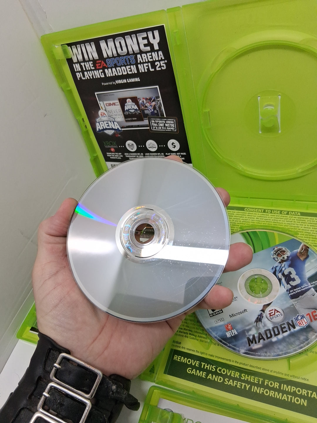Xbox 360 Lot Of 5 Games, NFL MADDEN 08, 16, 25, Fifa 07 Soccer, The Biggest...