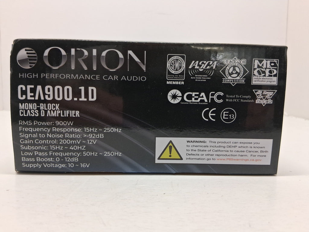 Orion Cobalt Elite CEA-900.1D Amplifier