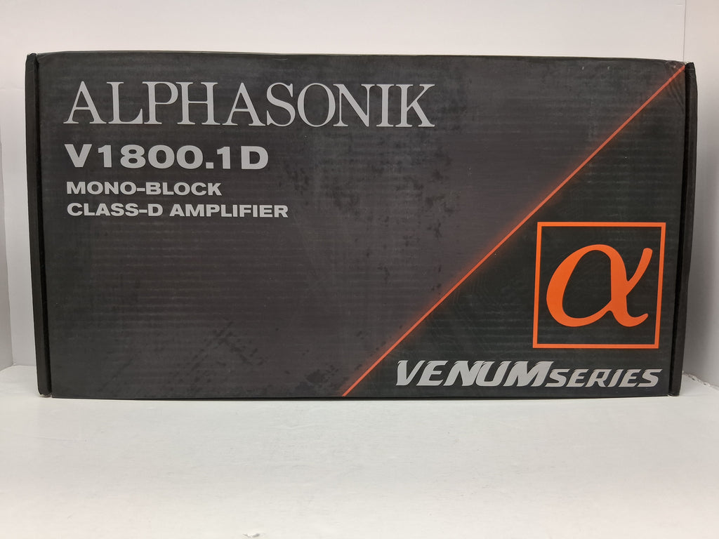 Alphasonik V1800.1D Venum Series Mono Car Audio Amplifier 3600W RMS V1800.1D