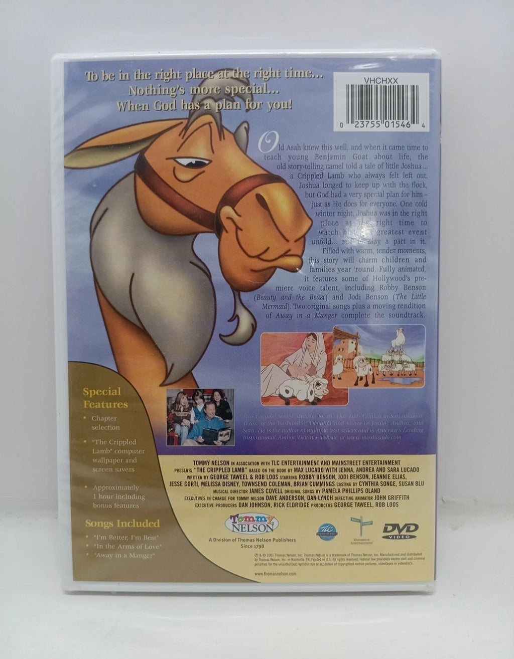 The Crippled Lamb by Max Lucado (2001, DVD) Brand New Sealed