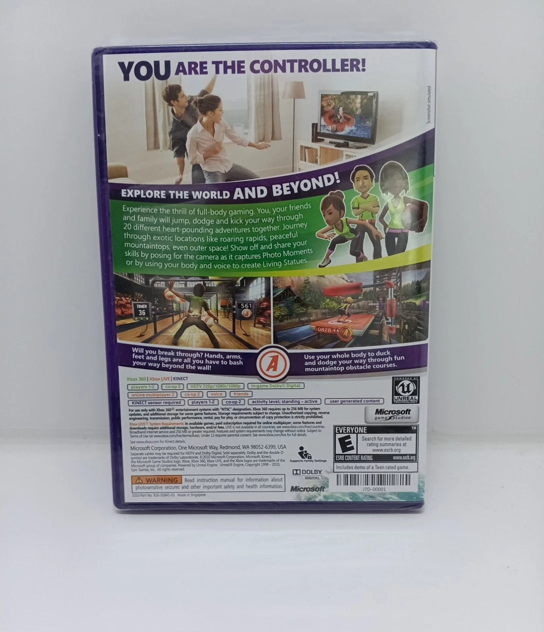 Kinect Adventures (Microsoft Xbox 360, 2010) Sealed 🔥✅