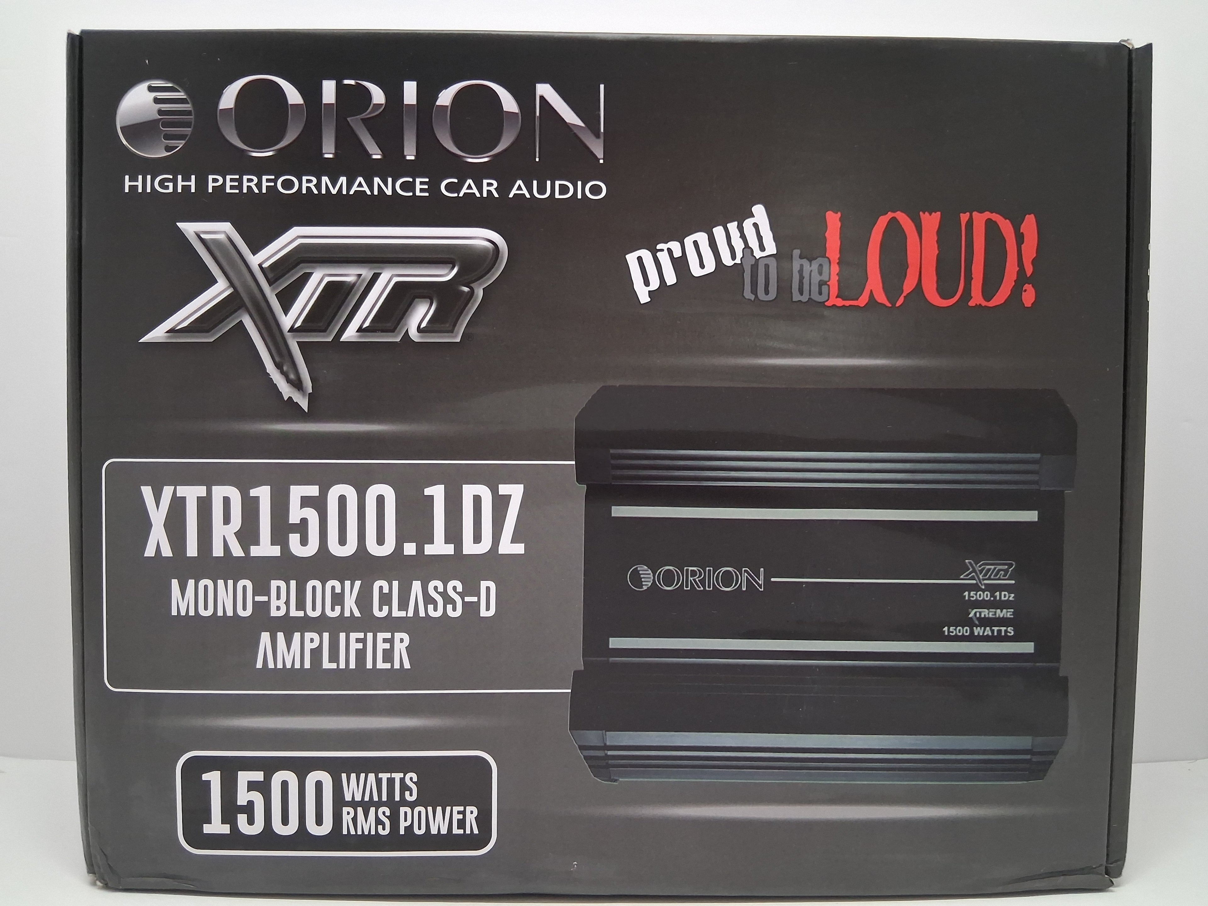 Orion Xtr1500.1dz XTR Amplifier D Class 1 Ohm 6000w Car Audio Amp