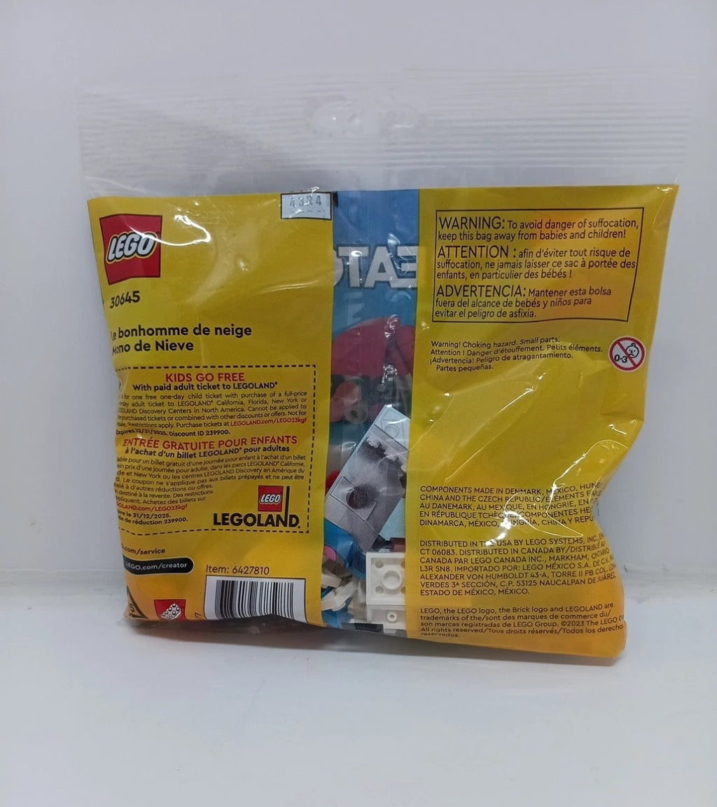 LEGO CREATOR: Snowman (30645) Brand New Sealed In Bag