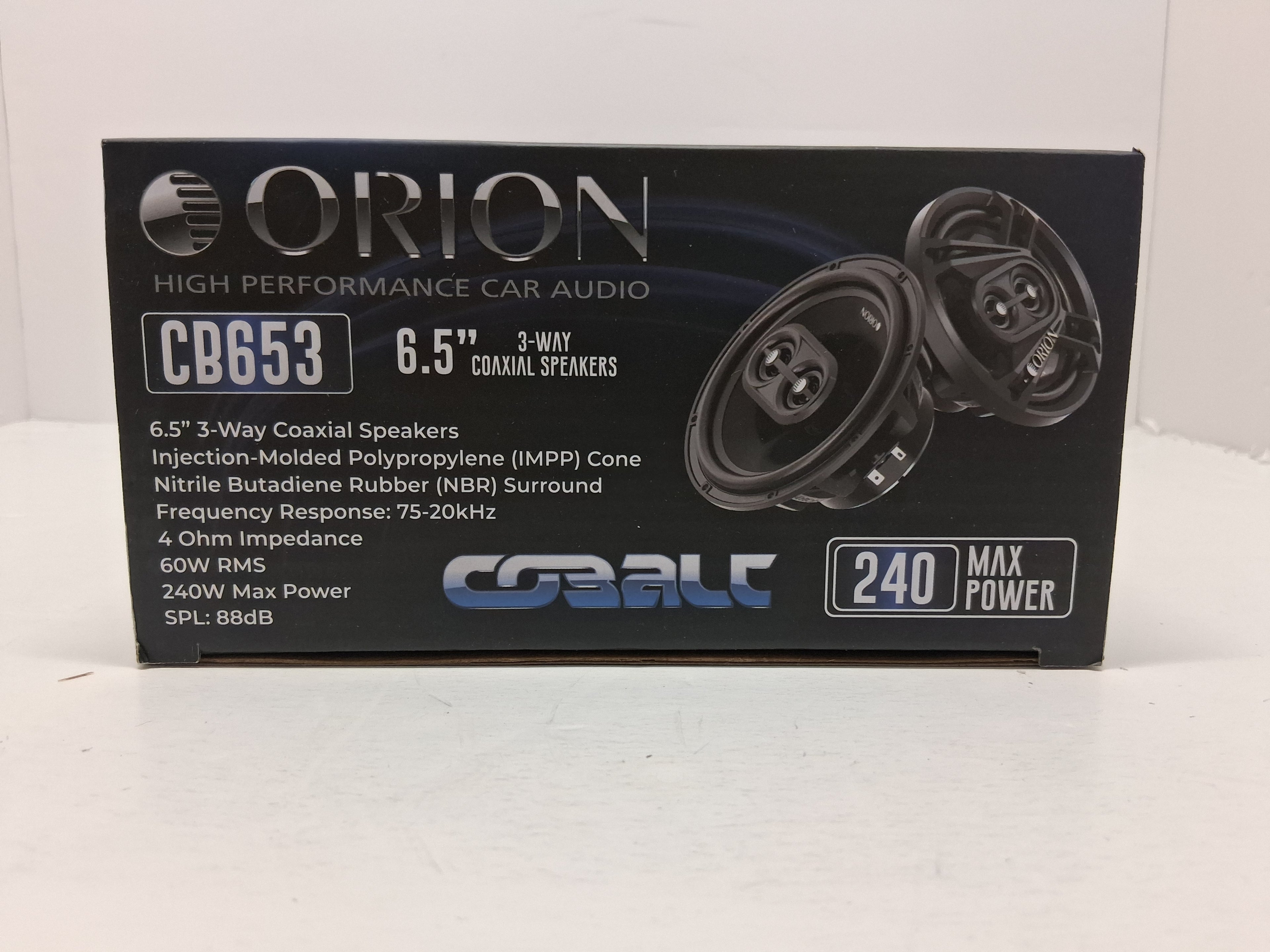 Orion CB653 3 Way 6.5 Inch Car Speakers 240W Peak 4 Ohm