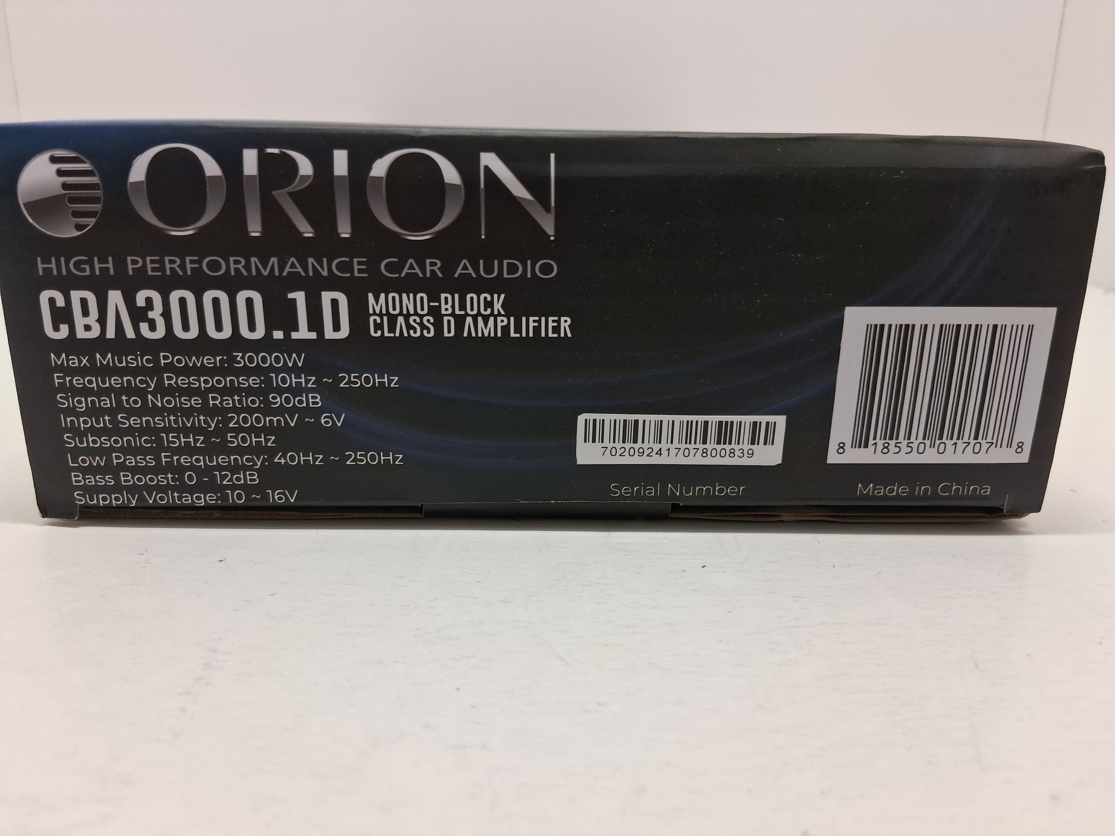 Orion CBA 3000.1D Mono Amplifier