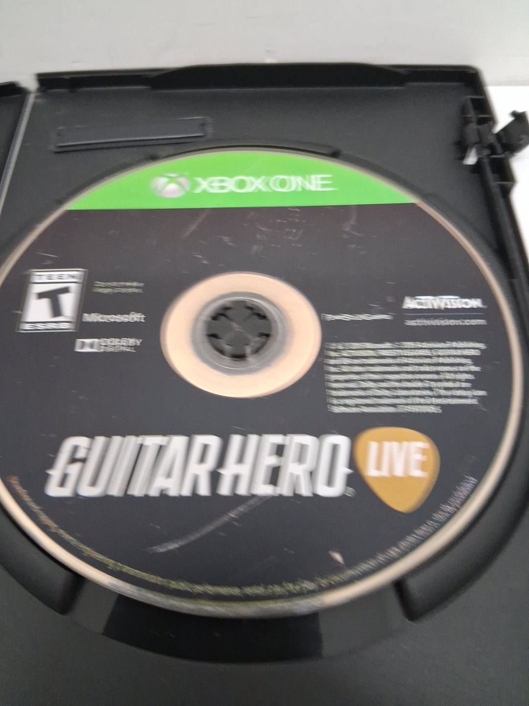 Xbox One Guitar Hero Live Disc Only Generic Case