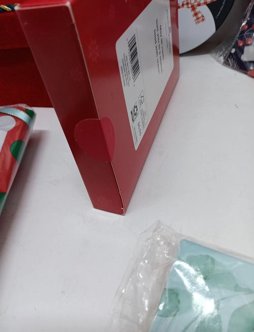 Christmas And Birthday Lot Of 8 Pieces, Round Cookie Tin And Gift Boxes Empty