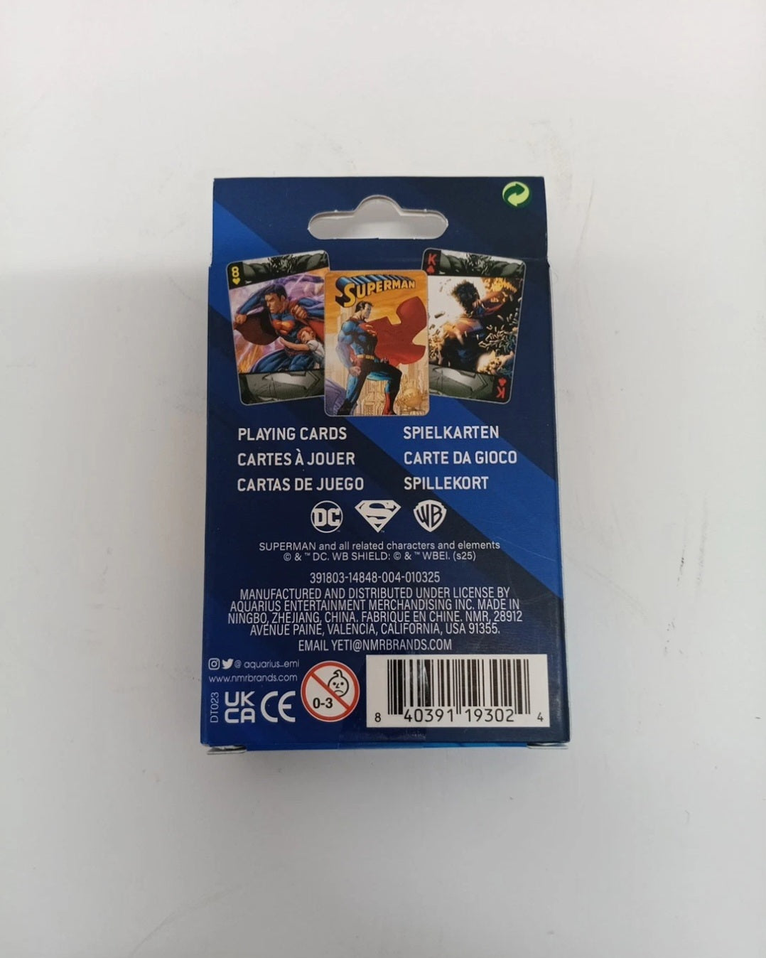 Superman Playing Cards Aquarius Complete