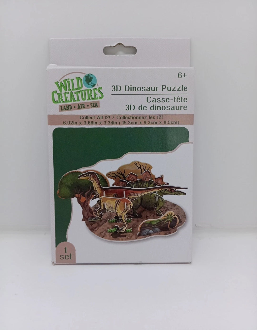 Wild Creatures 3D Dinosaur Puzzle New In Box, Unopened, Complete