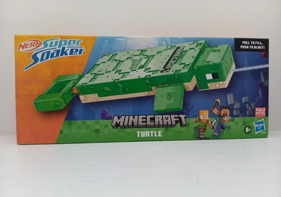 Perfect Minecraft Turtle Super Water Blaster Brand New Sealed