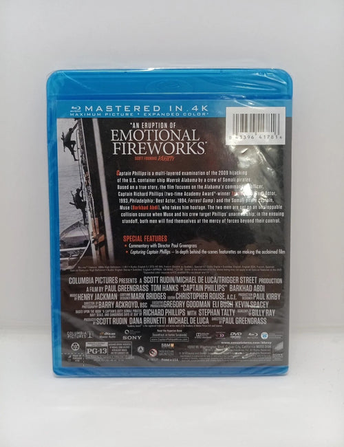 Captain Phillips Blu-ray + DVD Brand New Factory Sealed Tom Hanks Sony Columbia