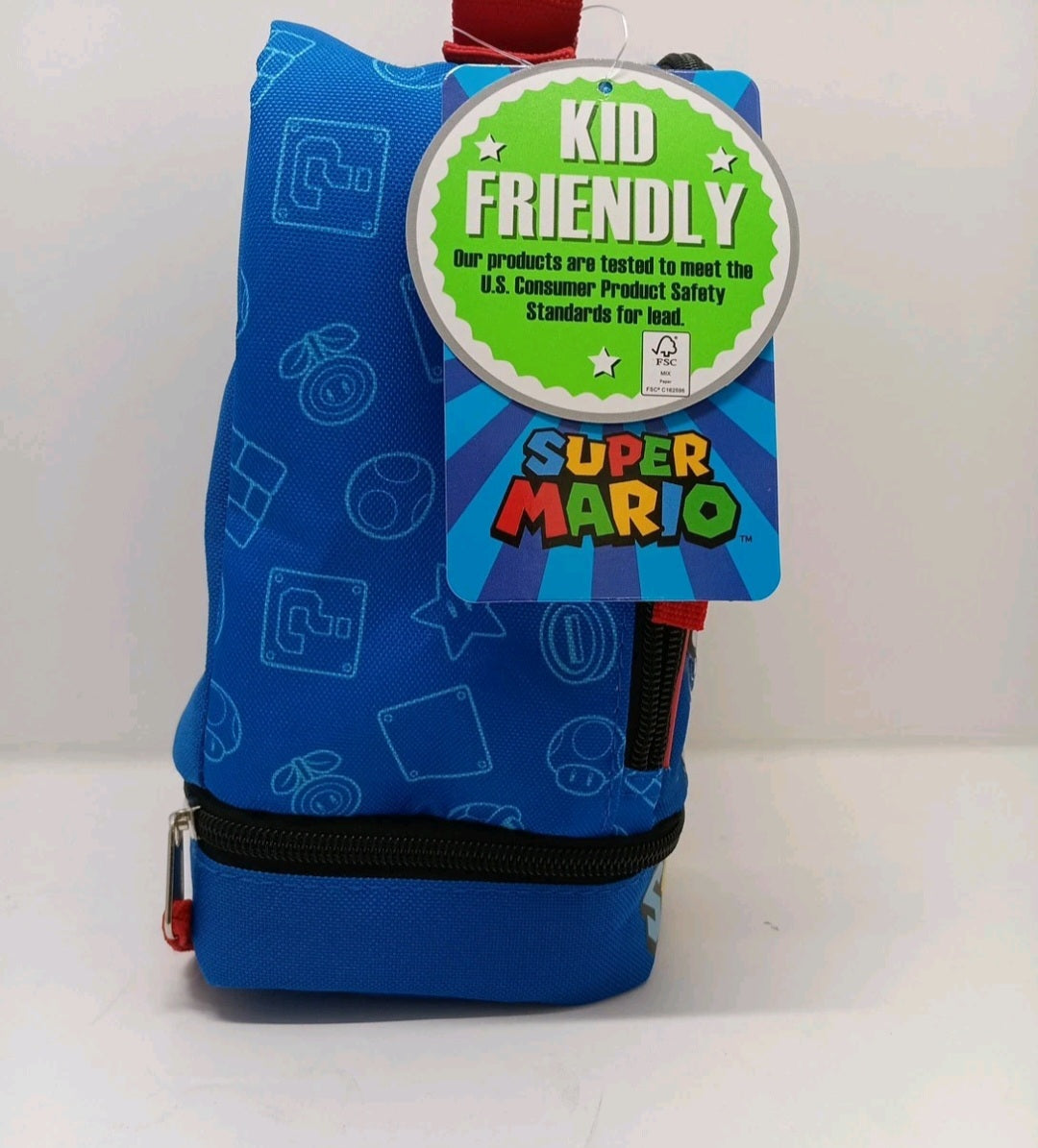 Super Mario Lunch Box Insulated Waterproof  Brand New With Tags