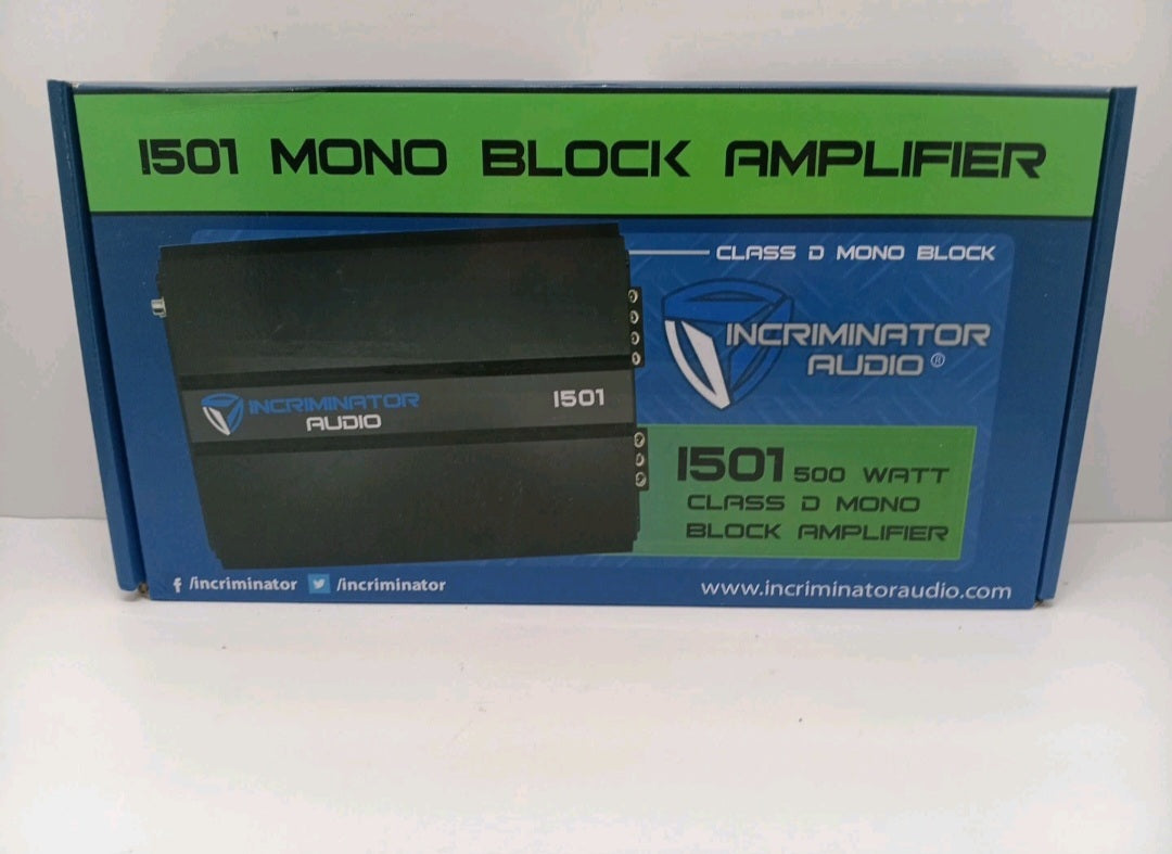 Incriminator Audio I501 Mono Block Amplifier