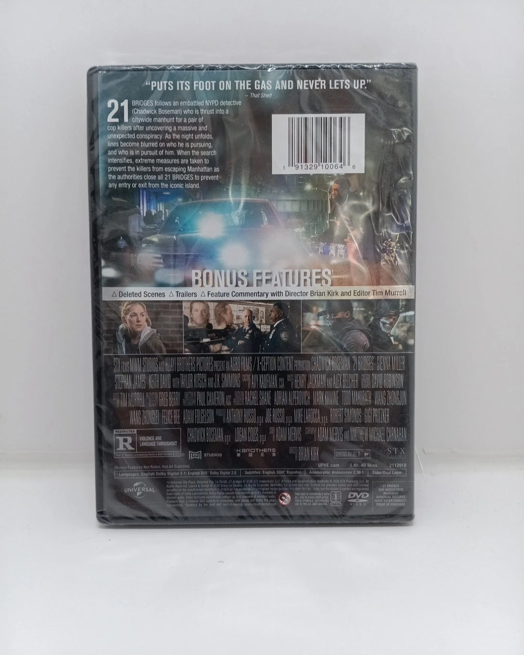 21 Bridges (DVD, 2019) Chadwick Boseman, Sienna Miller - Brand New, Sealed!