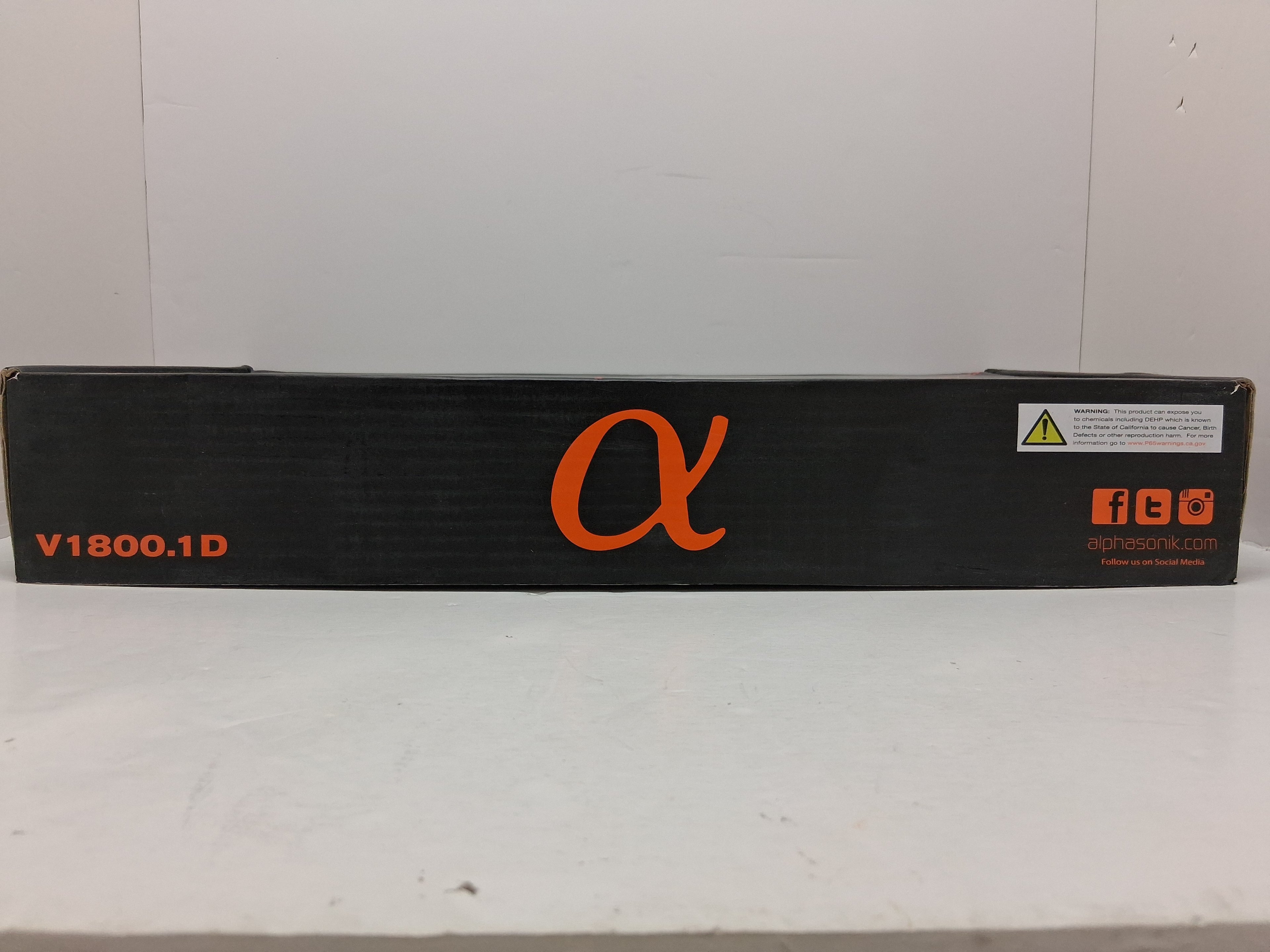 Alphasonik V1800.1D Venum Series Mono Car Audio Amplifier 3600W RMS V1800.1D
