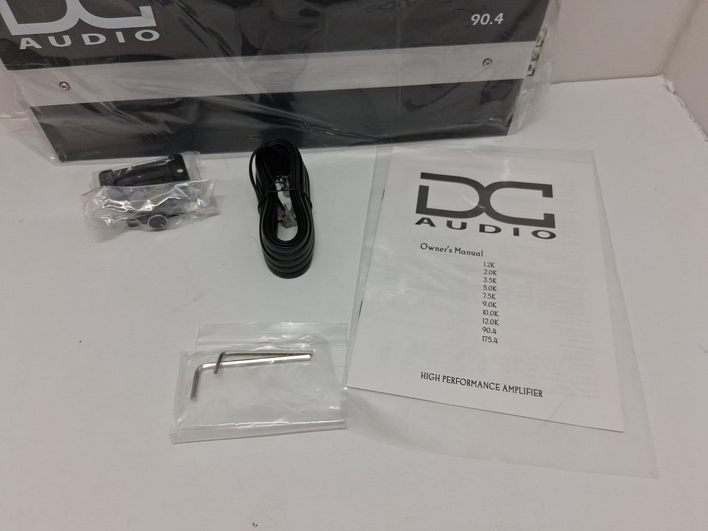 DC AUDIO 90.4 4-CHANNEL 130W X 4 RMS COMPONENT SPEAKERS TWEETERS AMPLIFIER NEW