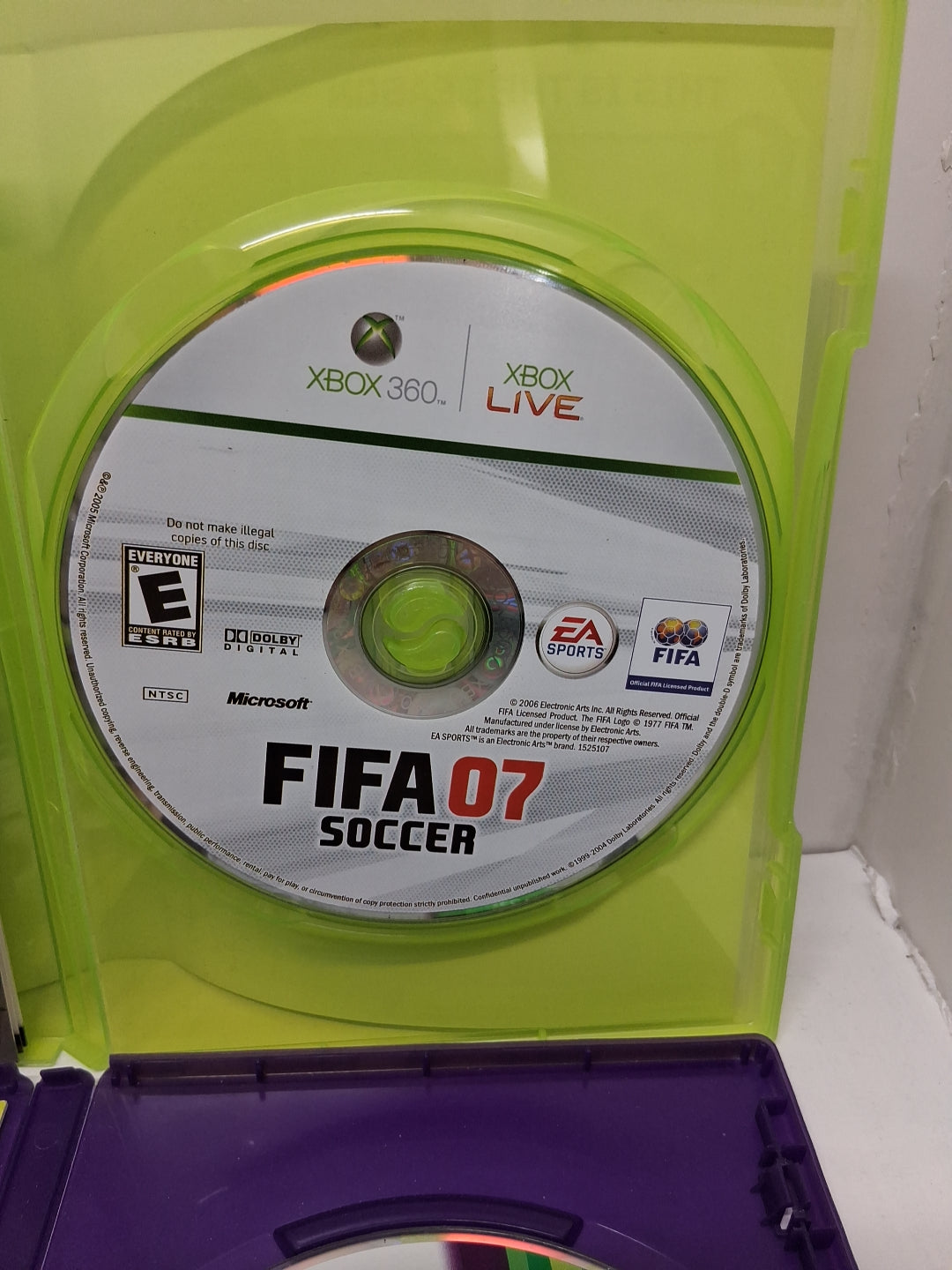 Xbox 360 Lot Of 5 Games, NFL MADDEN 08, 16, 25, Fifa 07 Soccer, The Biggest...