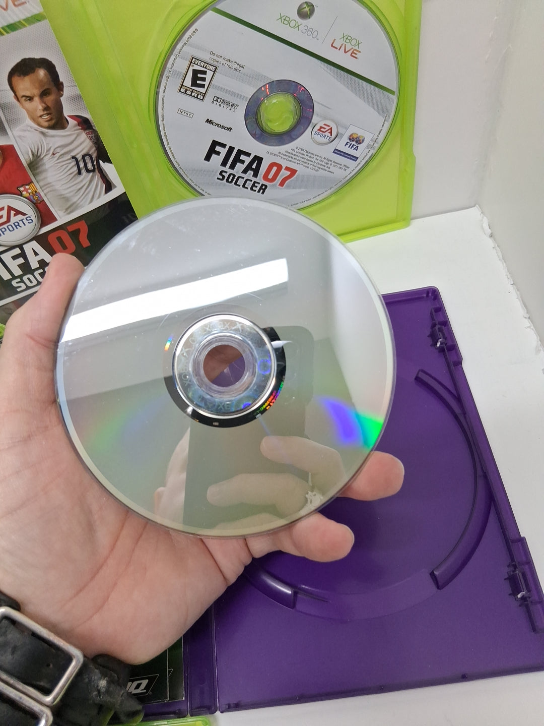 Xbox 360 Lot Of 5 Games, NFL MADDEN 08, 16, 25, Fifa 07 Soccer, The Biggest...