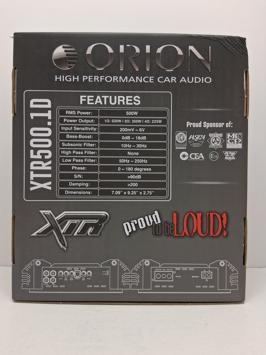 Orion XTR 500.1D Mono Amplifier