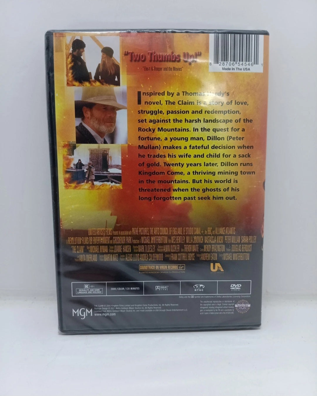 The Claim DVD Starring Milla Jovovich, Nastassja Kinski Brand New Sealed