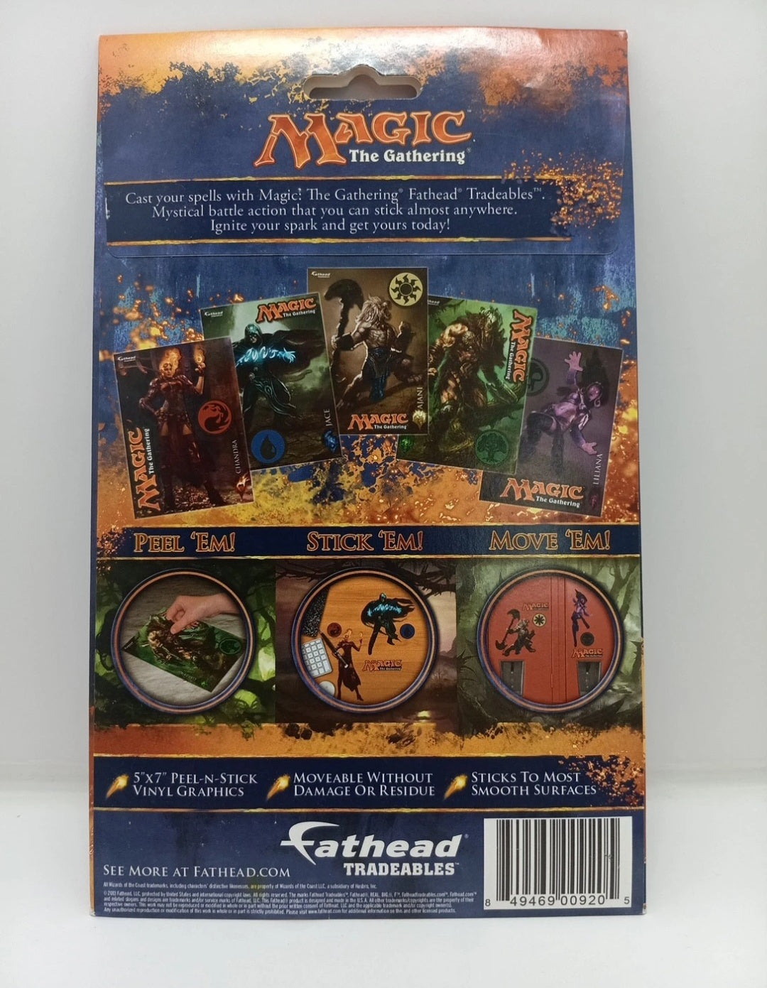 MTG Magic the Gathering Fathead Tradeables Graphics 5 Peel and Stick NEW