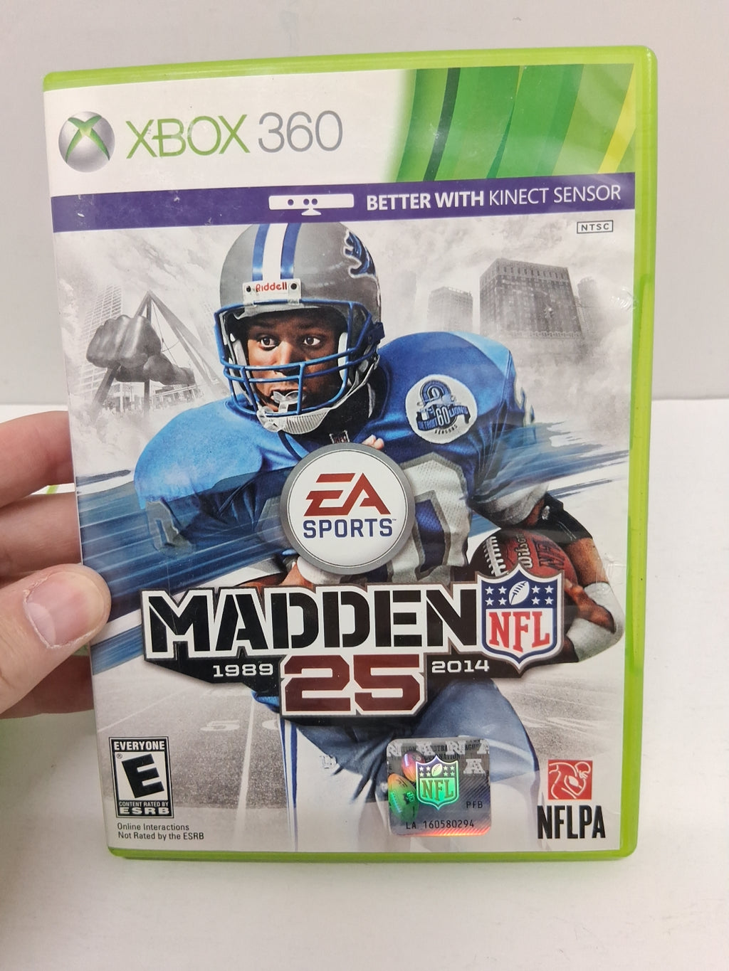 Xbox 360 Lot Of 5 Games, NFL MADDEN 08, 16, 25, Fifa 07 Soccer, The Biggest...