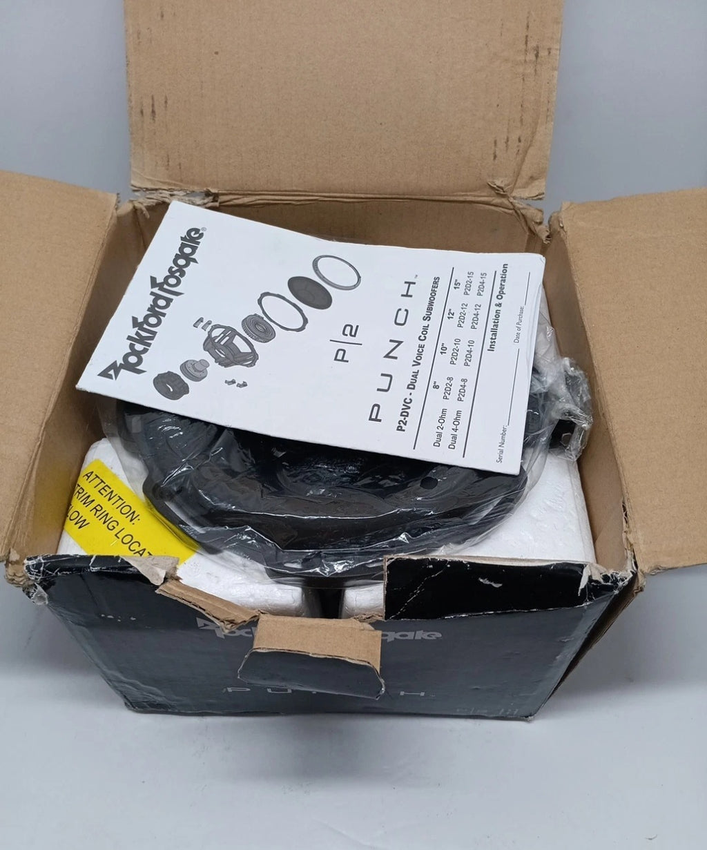 Rockford Fosgate Punch P2D48 1-Way 8in. Car Subwoofer