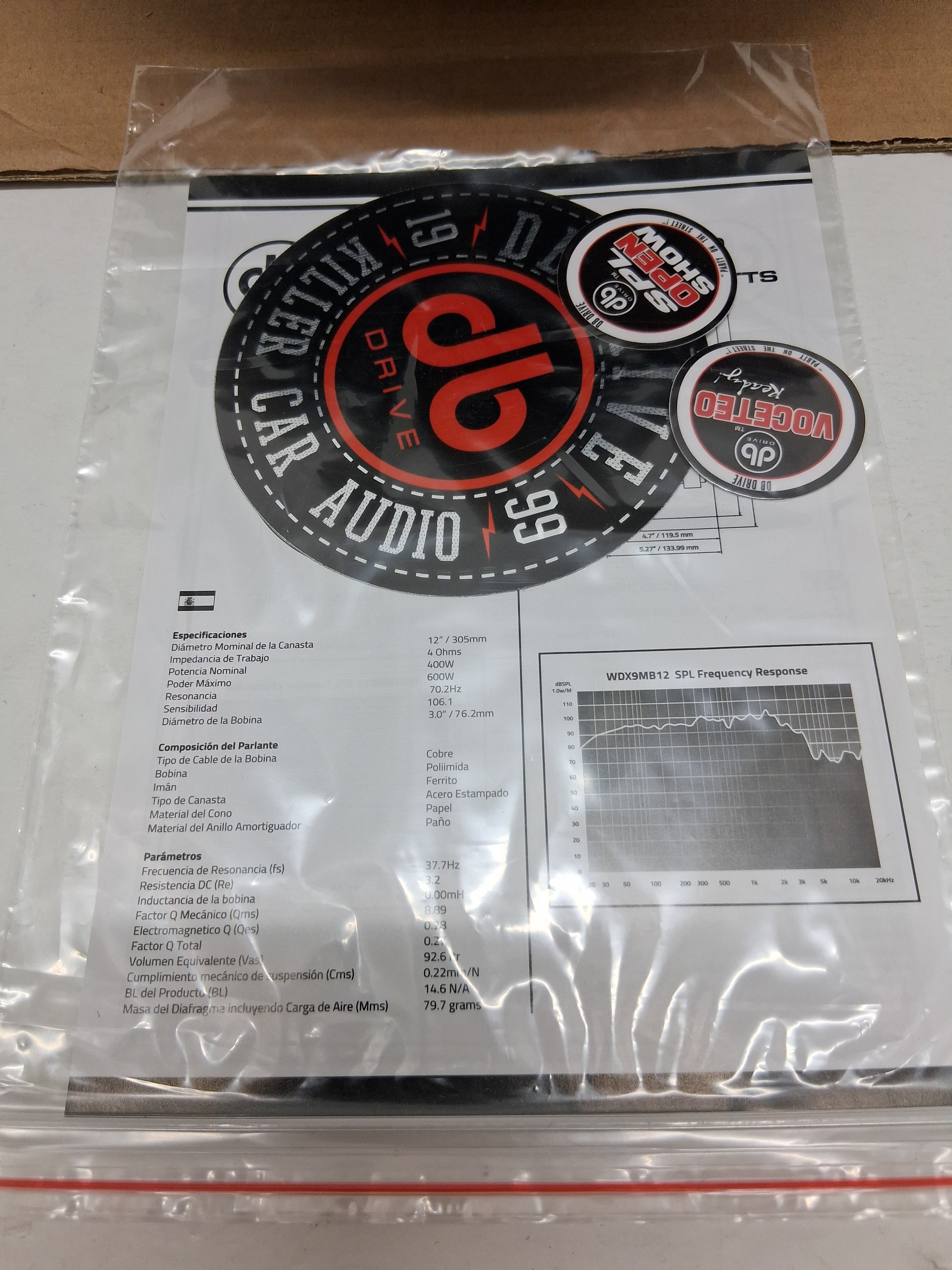 DB Drive WDX9MB12 12" pro midbass driver