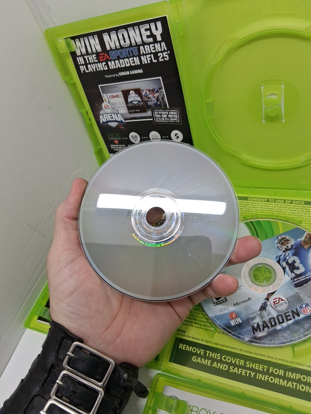 Xbox 360 Lot Of 5 Games, NFL MADDEN 08, 16, 25, Fifa 07 Soccer, The Biggest...