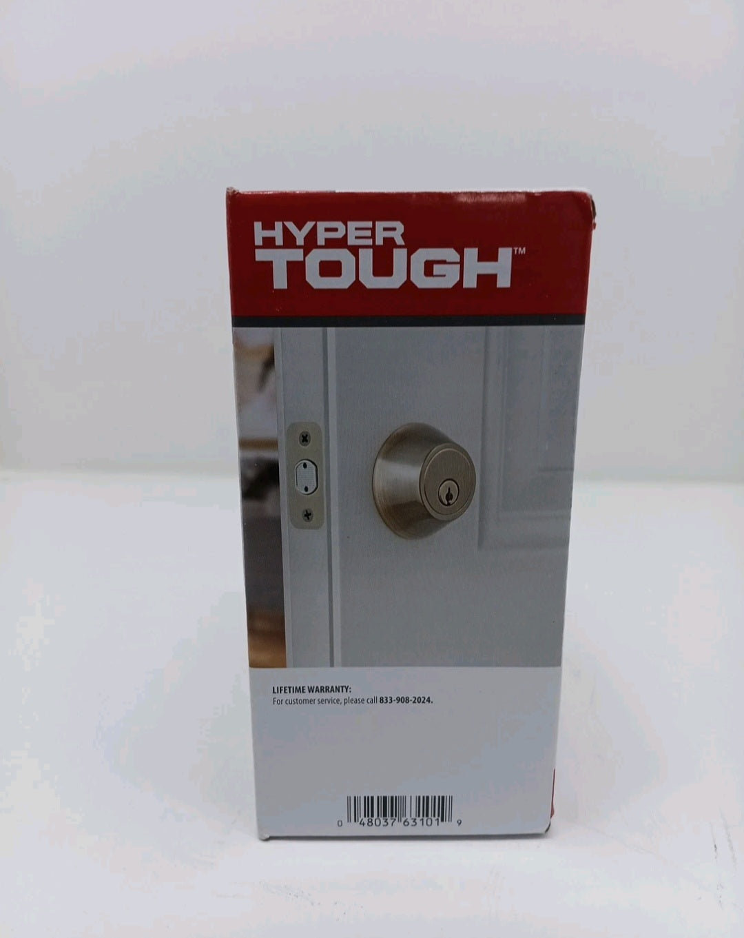 Hyper Tough Keyed Entry Deadbolt Antique Brass Finish Complete, New