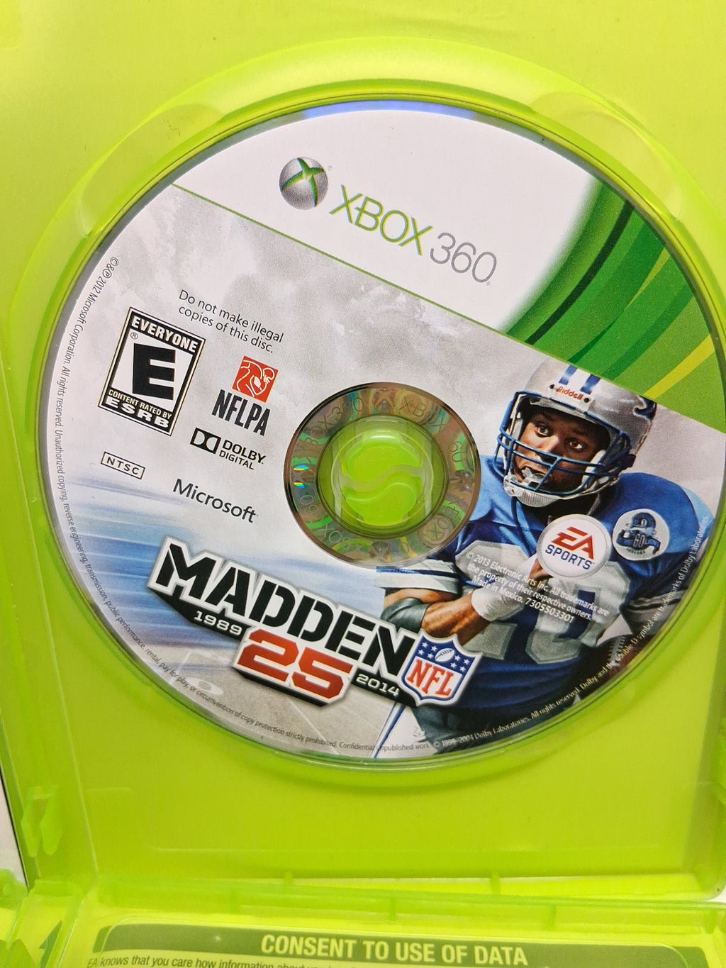 Xbox 360 Lot Of 5 Games, NFL MADDEN 08, 16, 25, Fifa 07 Soccer, The Biggest...